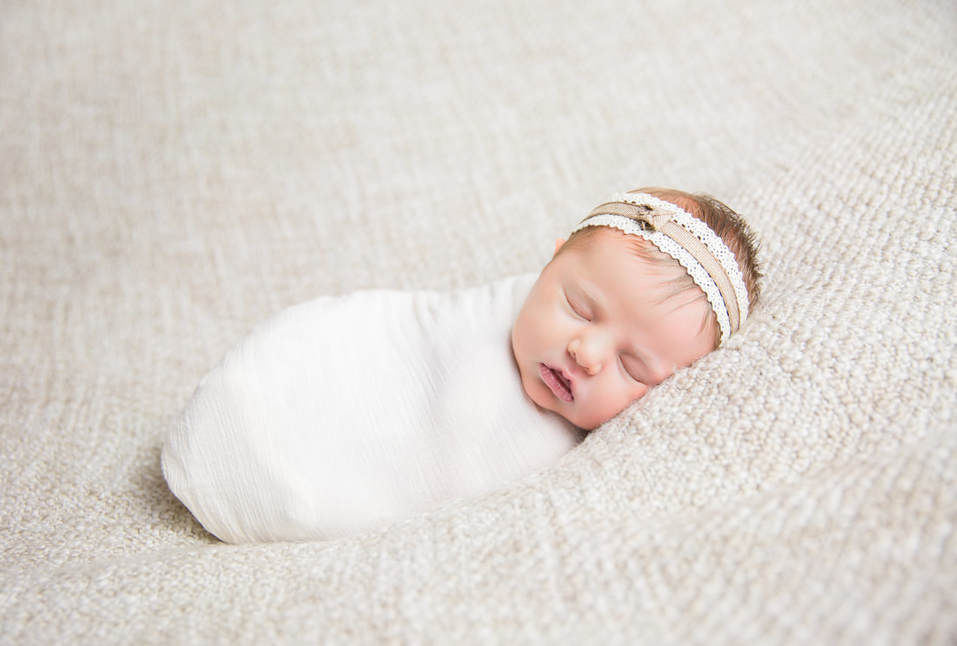 Newborn white wrap